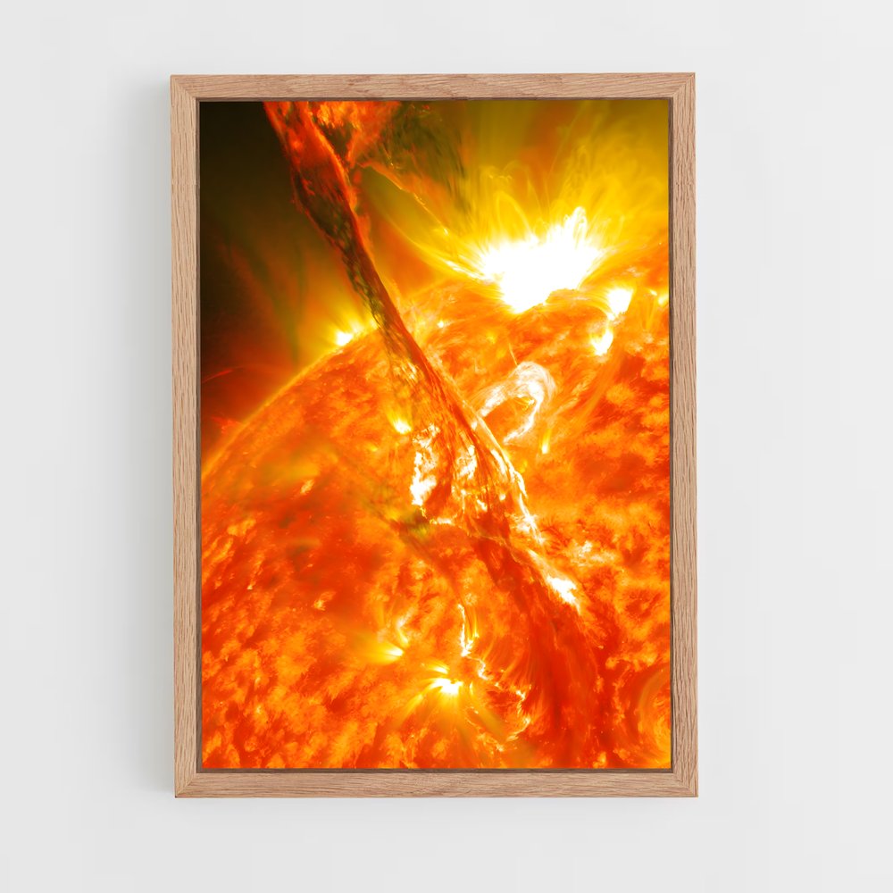 Poster lumineux explosion solaire – affiche Système solaire (vue 4)